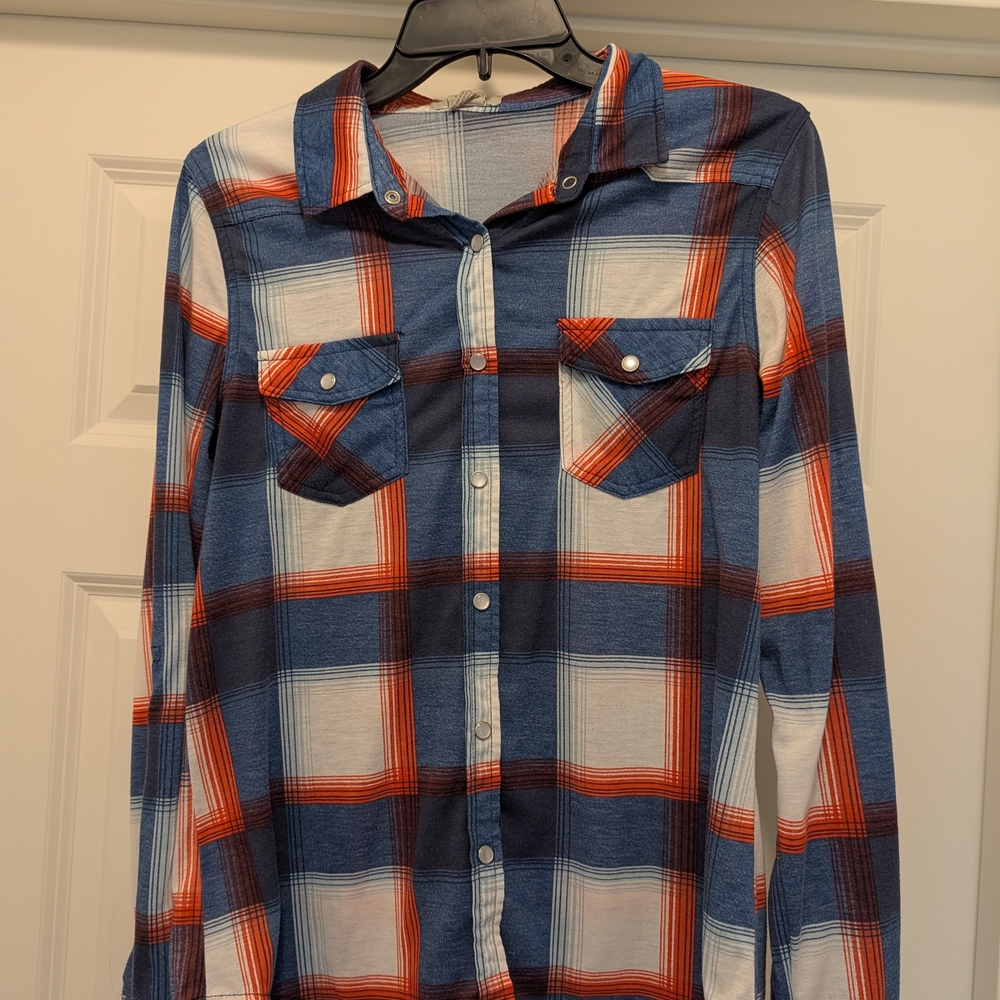 Passport Red and Blue Plaid Shirt